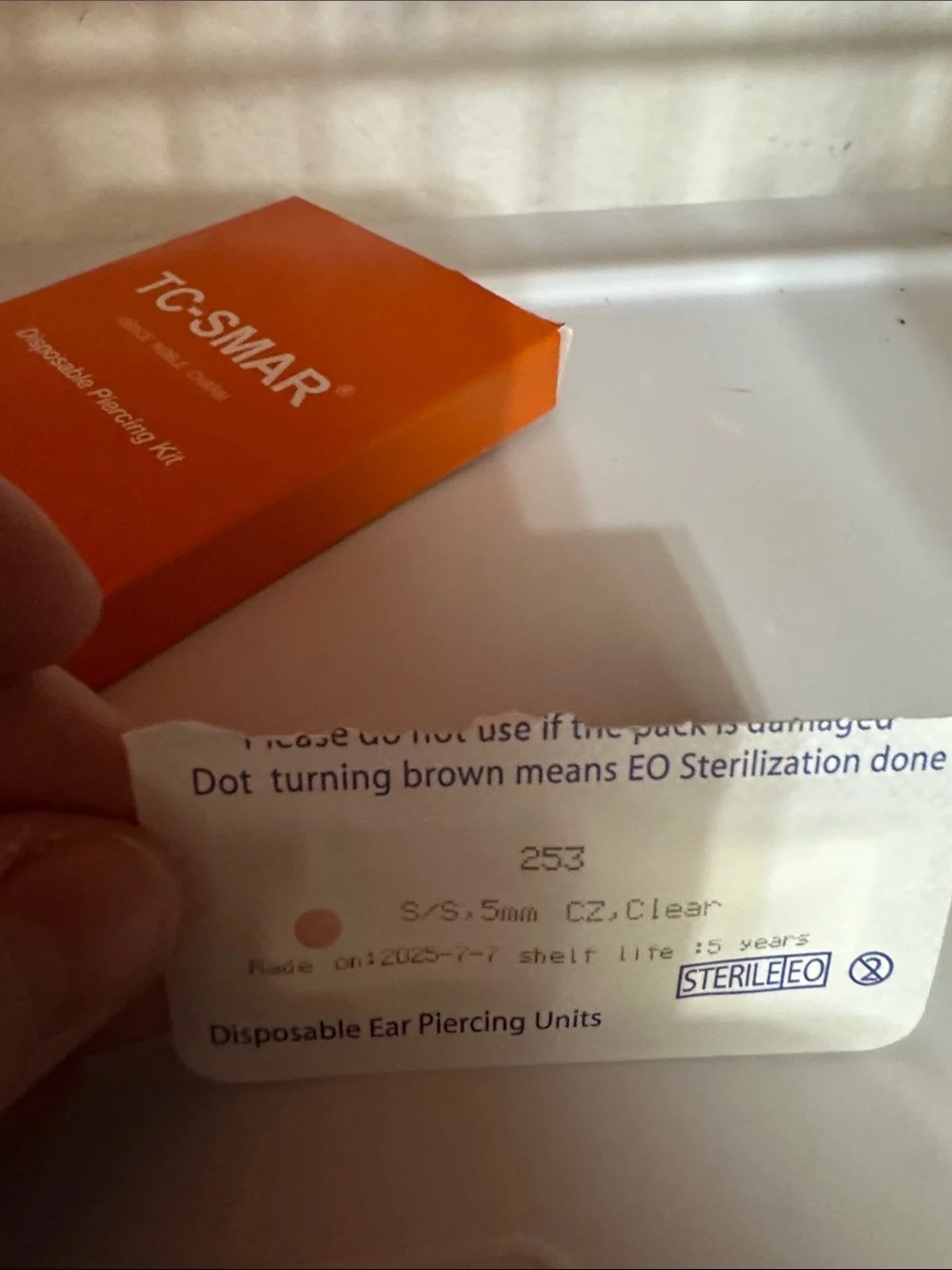 Disposable Piercing Kit - Orange